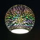 Frendorf | ElysianSpark 3D Creative LED Kronleuchter | 2/3 Lichter | Feuerwerksglas-Dome | Modernes Design | Stimmungslicht für Zuhause