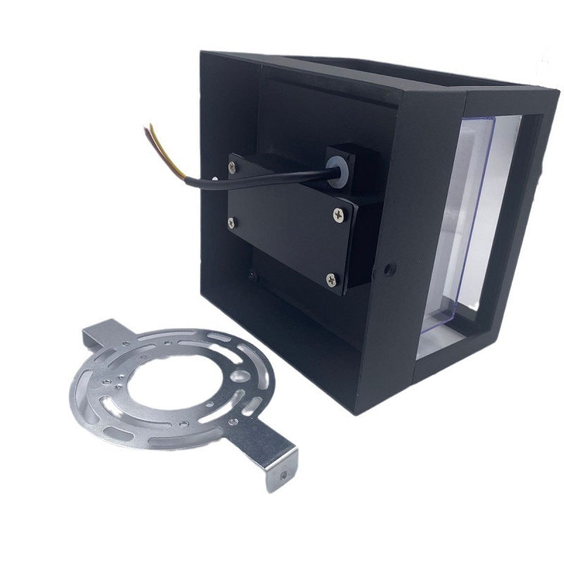 Frendorf | LumenSquare Waterproof LED Außenwandleuchte | Zeitloses Aluminium-Acryl Design | Garten- und Terrassenbeleuchtung