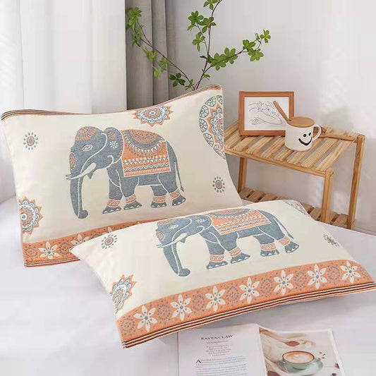 Frendorf | 2er Set Boho Elefanten Kissenbezug
