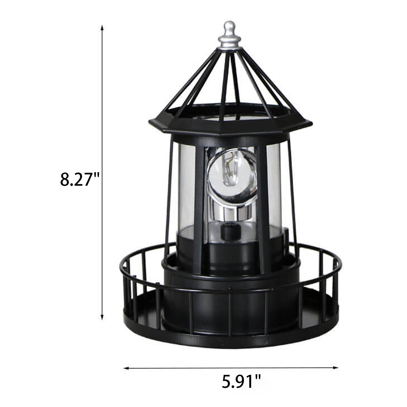 Frendorf | SolarSpin LED Gartenleuchte | Rotierender Turm | Solarbetrieben | Deko & Landschaftsbeleuchtung