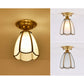 Frendorf | BrassCone Lux LED Deckenleuchte | Europäisches Design | Glas & Messing | Zeitloser Stil