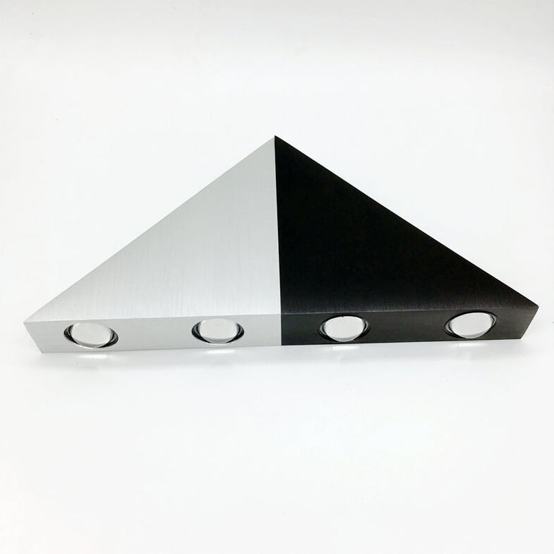 Frendorf | TriLumina Prisma LED Wandleuchte | Kreatives Pyramidendesign | Aluminium & Acryl | Farbige Lichtoptionen