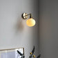 Frendorf | BrassGlow Japanische Retro Wandleuchte | Minimalistisches Design | Zylinder Oval | Messing & Lucite | 1-flammig
