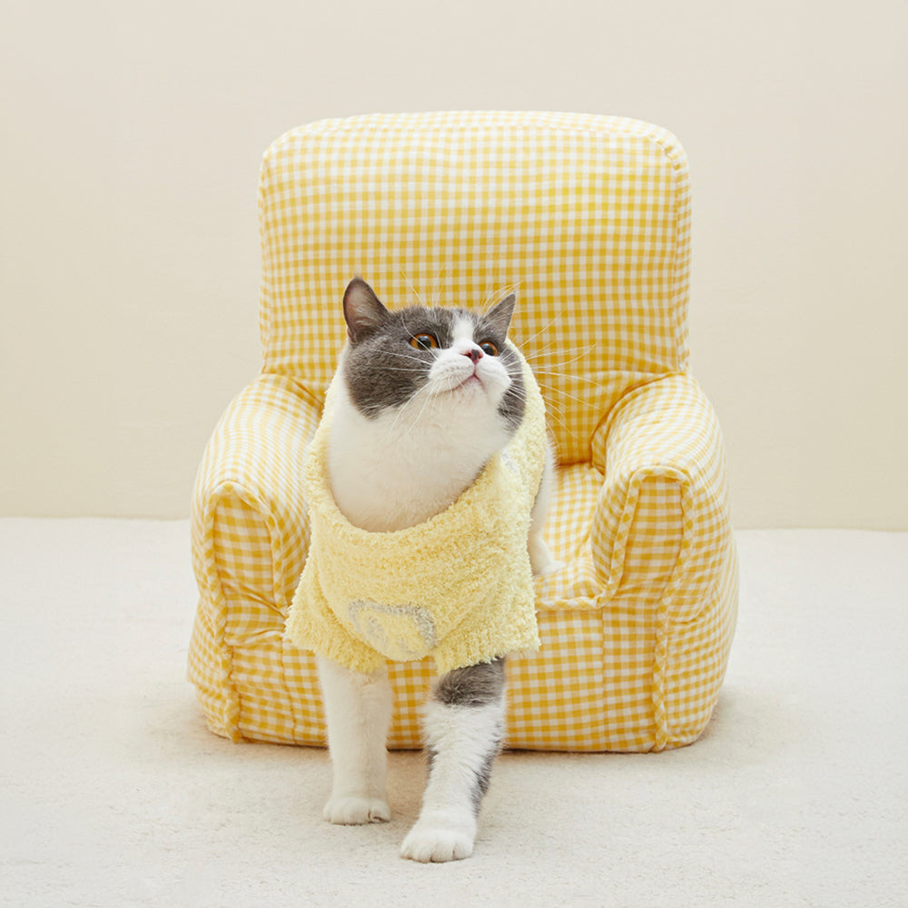 Gemütliches gestricktes passendes lockiges Plüsch-Loungewear-Set für Haustiere und Besitzer
