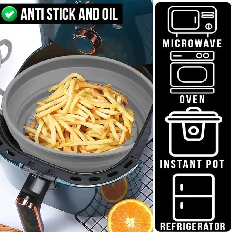 Frendorf | Air Fryer Silikon Grillpfanne Wiederverwendbare Backform