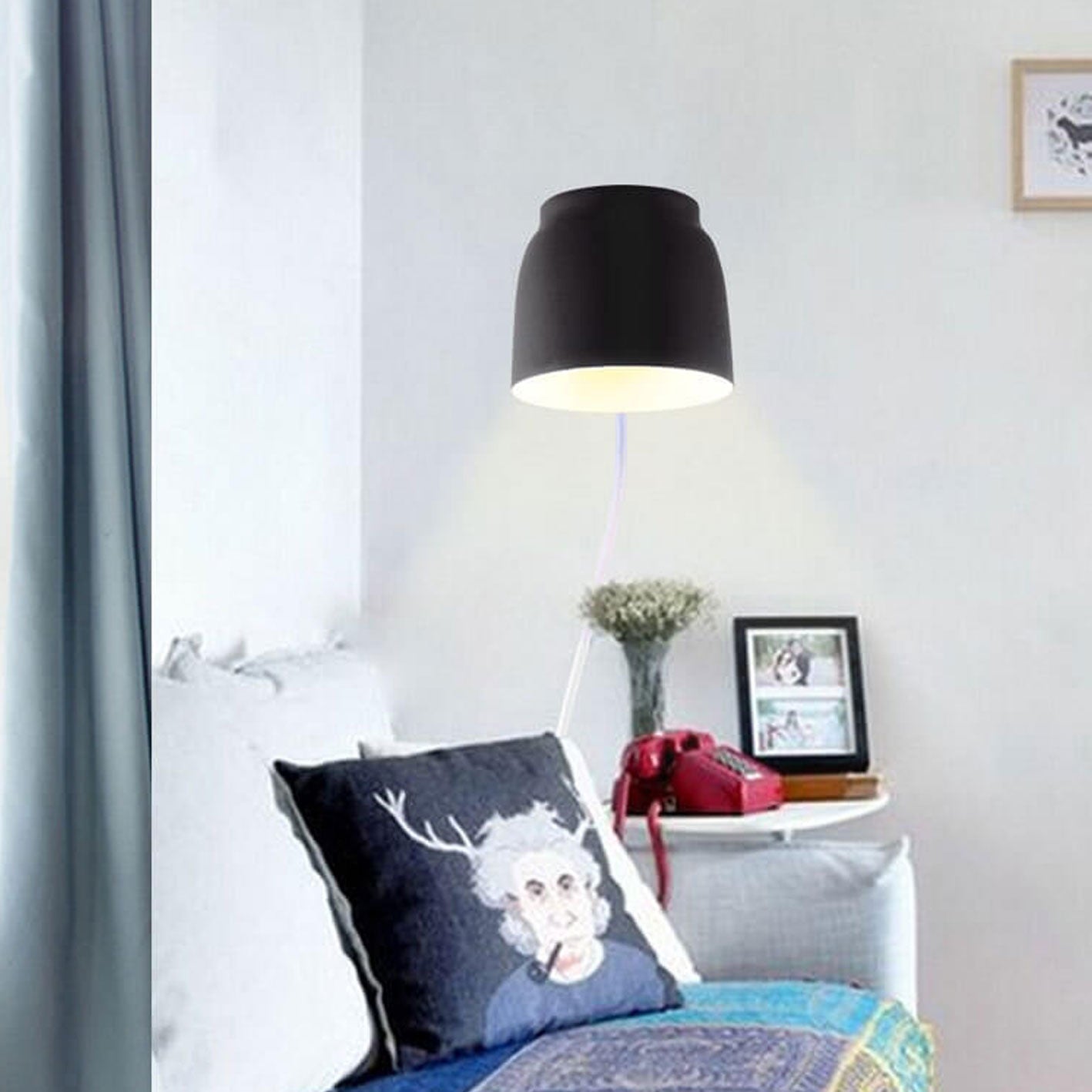 Frendorf | LumaTube Nordic Wandlampe | Drehbares Zylinderdetail | Minimalistisches Design | LED Wandleuchte