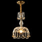 Frendorf | CrystalVive Pendelleuchte | Luxus Kristallkuppel | Moderne 1-Licht Hängelampe | Elegante Beleuchtung für Zuhause