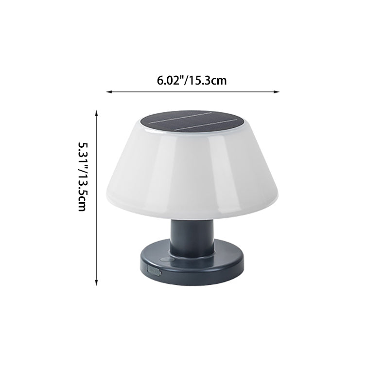 Modern Minimalist Wasserdicht Solar Pilz ABS PC LED Außenlicht Für Garten