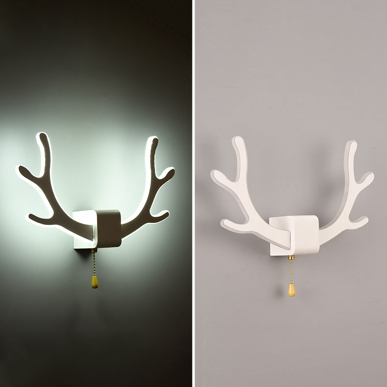 Frendorf | LumiAntler LED Wandleuchte | Nordisches Geweihdesign | Modernes Acryl | Warmes & Kaltes Licht | Kreative Wandlampe