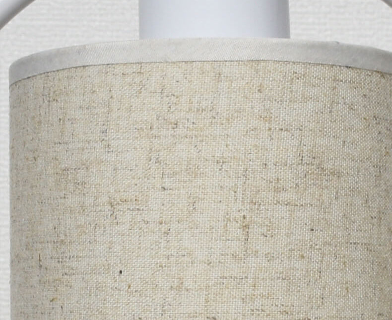 Frendorf | LinoLux Nordic Tischlampe | Dimmbar | Leinenschirm | LED Beleuchtung für Zuhause