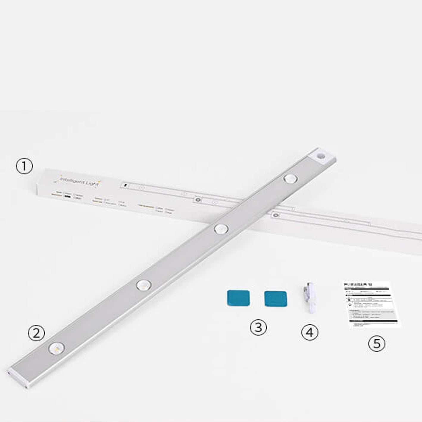 Frendorf | GlowWave Smart LED Lichtleiste | Ultradünn | Bewegungssensor | Wiederaufladbar | Verschiedene Größen