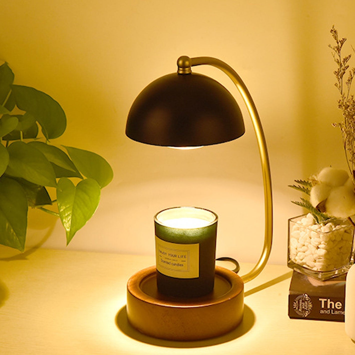 Frendorf | Lumivine Arto LED Tischlampe | Japanisches Design | Dimmbare Wachsoptik | Kreative Beleuchtung