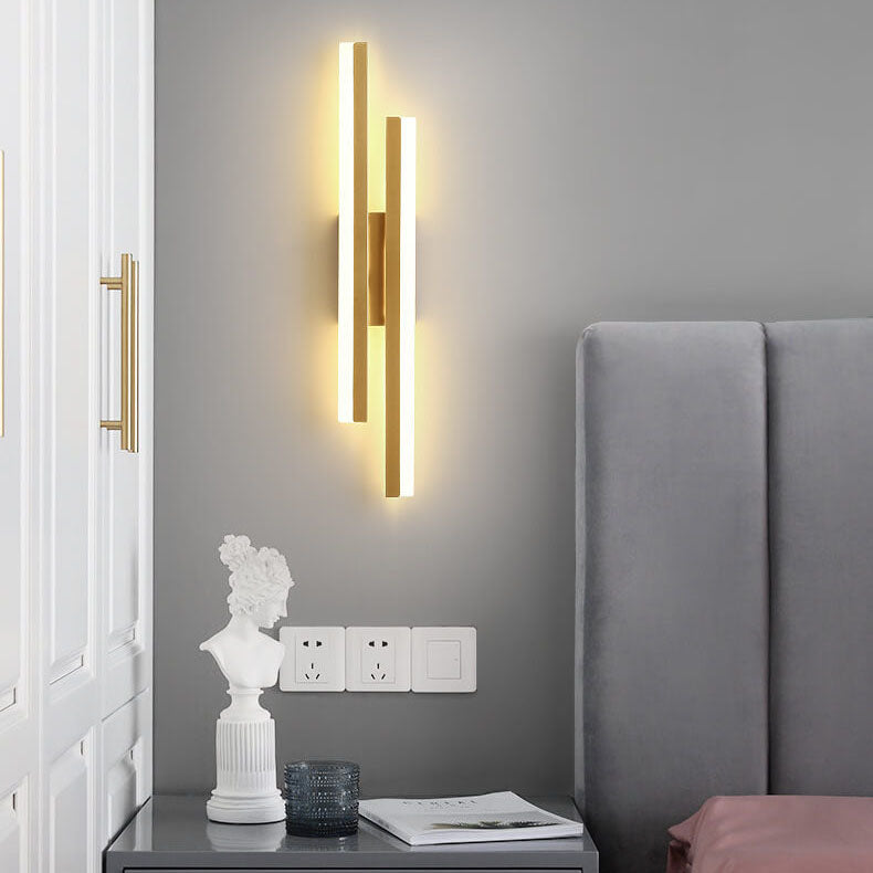 Frendorf | LuxLine Moderne LED Wandlampe | Minimalistisches Design | Eisen & Acryl | Dimmbares Licht