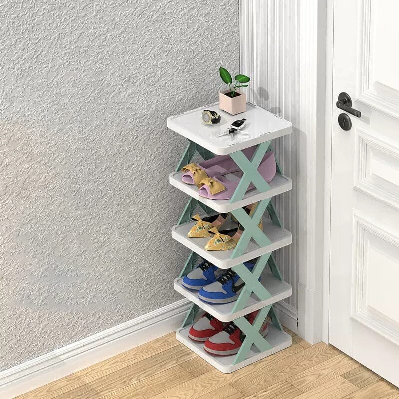 Frendorf | Faltbares Mehrschichtiges Schuhregal, Schuhlagerregal Organizer