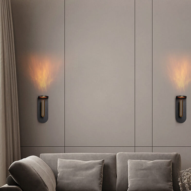Frendorf | IgnisGlow Industrielle LED Wandlampe | Rotierbar & Verstellbar | Kreative Licht- & Schatteneffekte