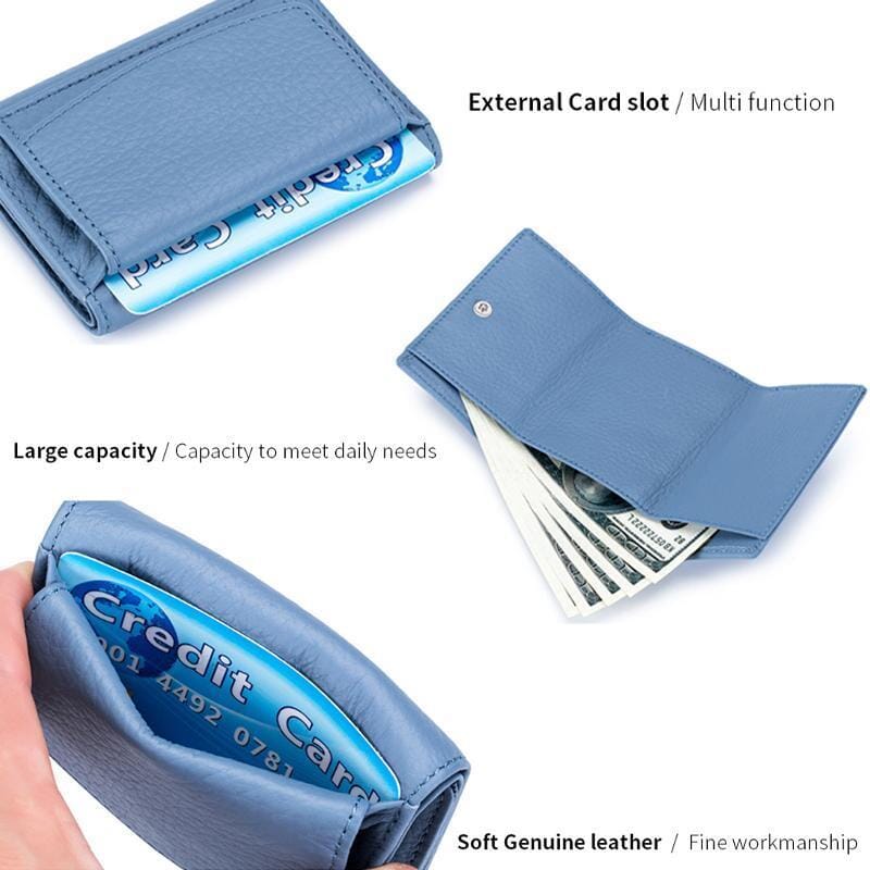 Frendorf | Handgefertigte RFID-Geldbörse aus weichem Leder