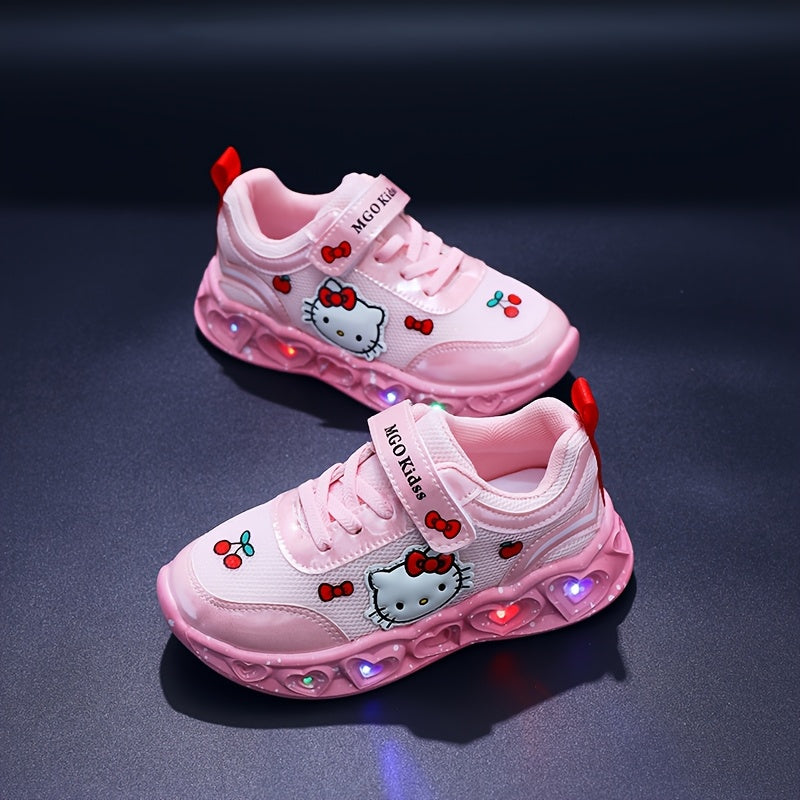 Frendorf | Glühende Hello Kitty Sneakers – Atmungsaktive und gefütterte süße Schuhe