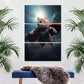 Frendorf | Hübsche Superman Katze Wandkunst