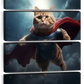 Frendorf | Hübsche Superman Katze Wandkunst