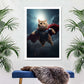Frendorf | Hübsche Superman Katze Wandkunst