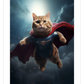 Frendorf | Hübsche Superman Katze Wandkunst