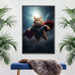 Frendorf | Hübsche Superman Katze Wandkunst