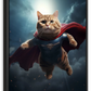 Frendorf | Hübsche Superman Katze Wandkunst