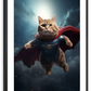 Frendorf | Hübsche Superman Katze Wandkunst