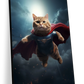 Frendorf | Hübsche Superman Katze Wandkunst