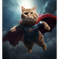 Frendorf | Hübsche Superman Katze Wandkunst