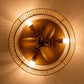 14" Farmhouse DC Motor Flush Mount Umkehrbarer Eisen-Deckenventilator mit LED-Beleuchtung und Fernbedienung