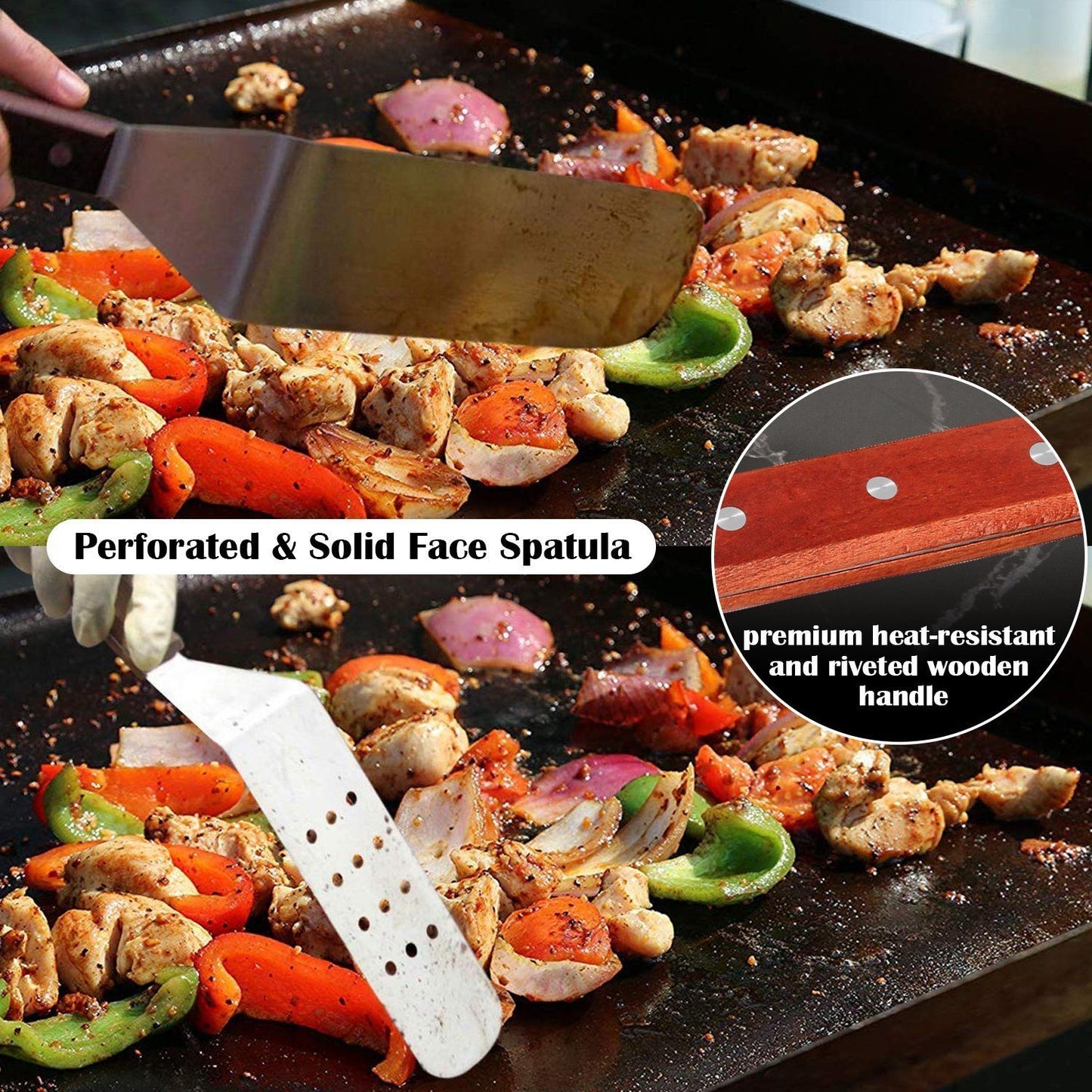 Frendorf | 14-teilige Set: BBQ Grill Werkzeug Set