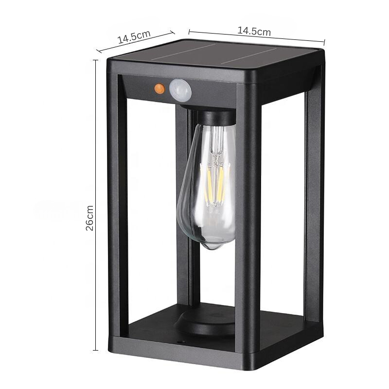 Frendorf | VeroLight Solar Säulenlampe | Solarbetrieb | Wetterfest | Außenbeleuchtung für Garten & Terrasse