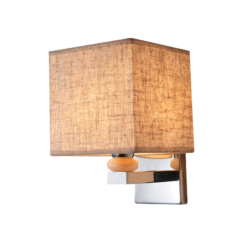 Frendorf | Fabric Cube Wandlamp Verlichting Moderne LED Wandlamp in Wit/Zwart/Beige