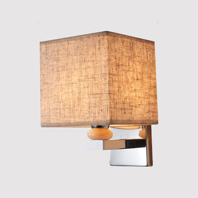 Frendorf | Fabric Cube Wandlamp Verlichting Moderne LED Wandlamp in Wit/Zwart/Beige