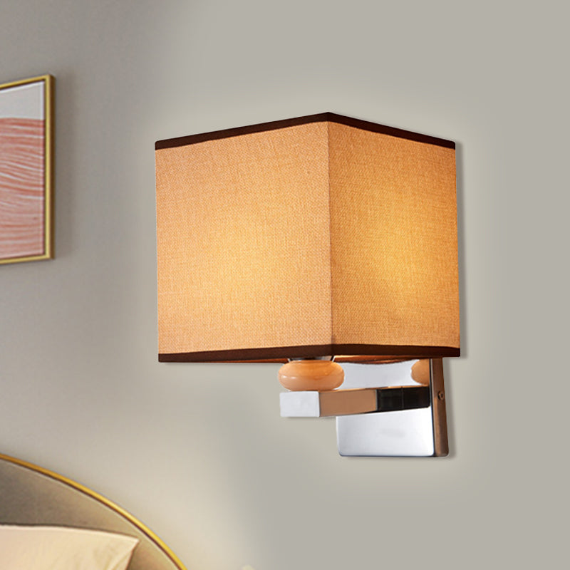 Frendorf | Fabric Cube Wandlamp Verlichting Moderne LED Wandlamp in Wit/Zwart/Beige