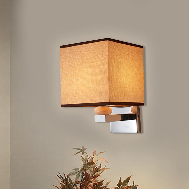 Frendorf | Fabric Cube Wandlamp Verlichting Moderne LED Wandlamp in Wit/Zwart/Beige