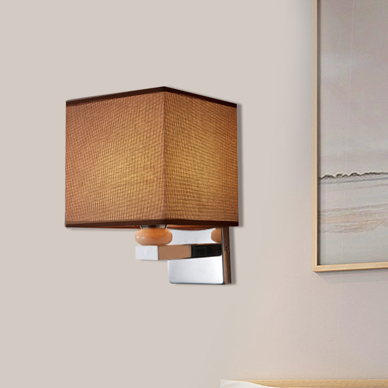 Frendorf | Fabric Cube Wandlamp Verlichting Moderne LED Wandlamp in Wit/Zwart/Beige
