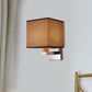 Frendorf | Fabric Cube Wandlamp Verlichting Moderne LED Wandlamp in Wit/Zwart/Beige