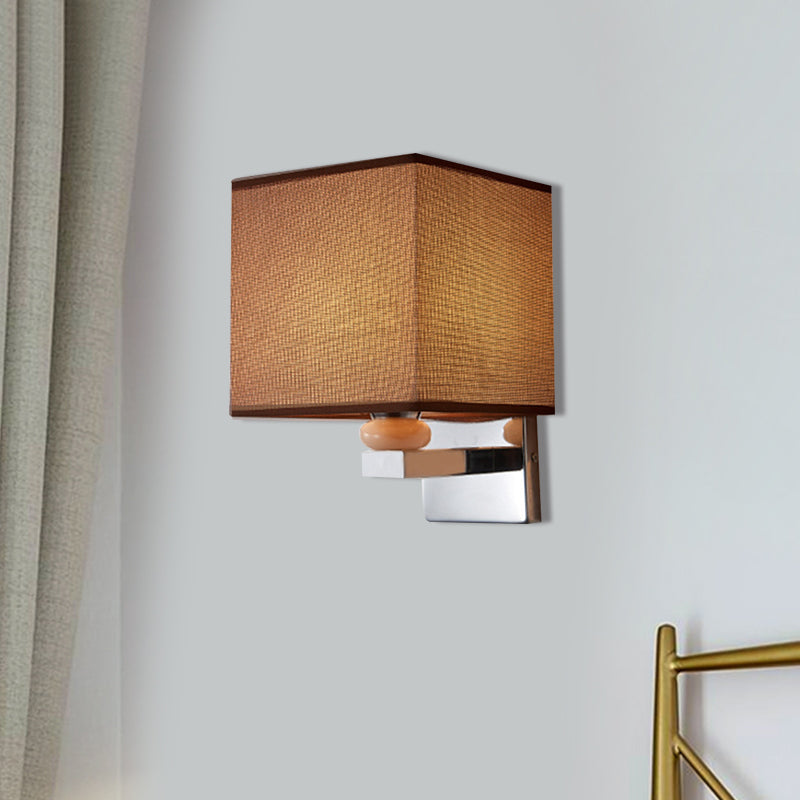 Frendorf | Fabric Cube Wandlamp Verlichting Moderne LED Wandlamp in Wit/Zwart/Beige