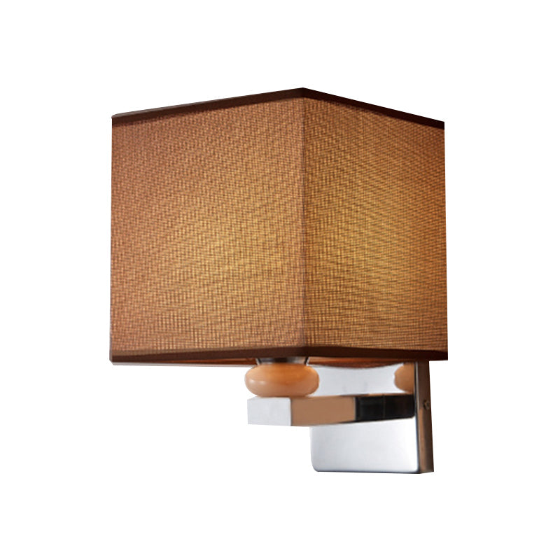 Frendorf | Fabric Cube Wandlamp Verlichting Moderne LED Wandlamp in Wit/Zwart/Beige
