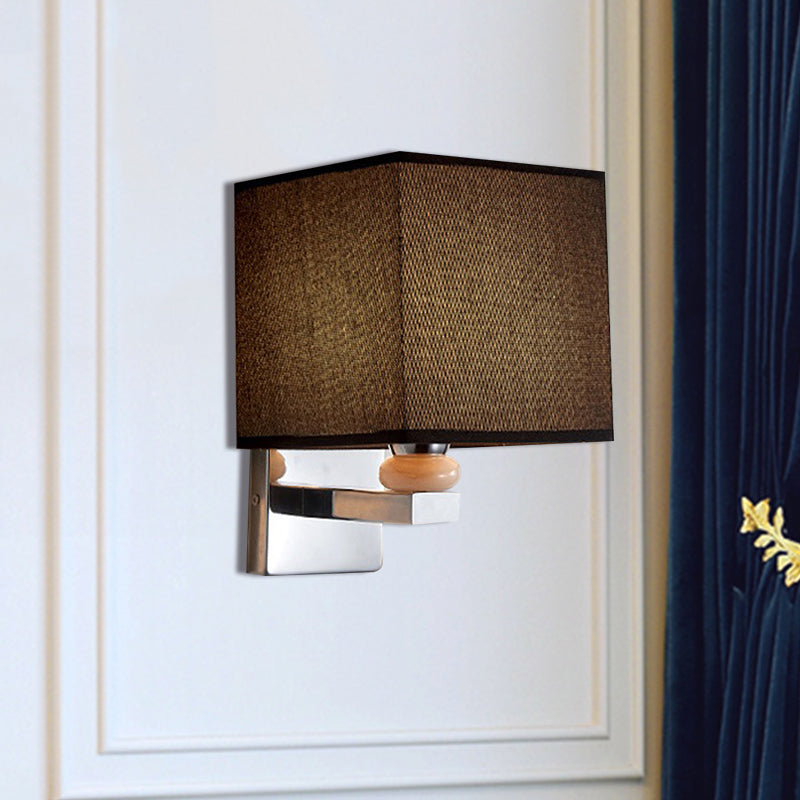 Frendorf | Fabric Cube Wandlamp Verlichting Moderne LED Wandlamp in Wit/Zwart/Beige