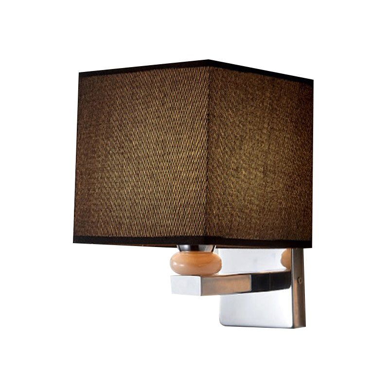 Frendorf | Fabric Cube Wandlamp Verlichting Moderne LED Wandlamp in Wit/Zwart/Beige