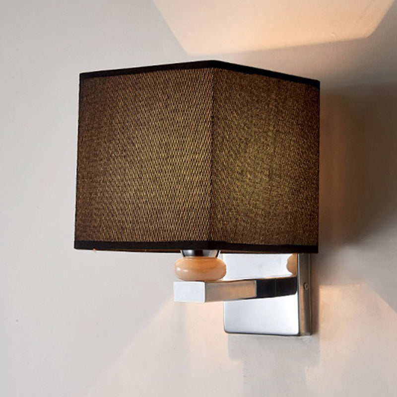 Frendorf | Fabric Cube Wandlamp Verlichting Moderne LED Wandlamp in Wit/Zwart/Beige