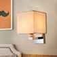 Frendorf | Fabric Cube Wandlamp Verlichting Moderne LED Wandlamp in Wit/Zwart/Beige