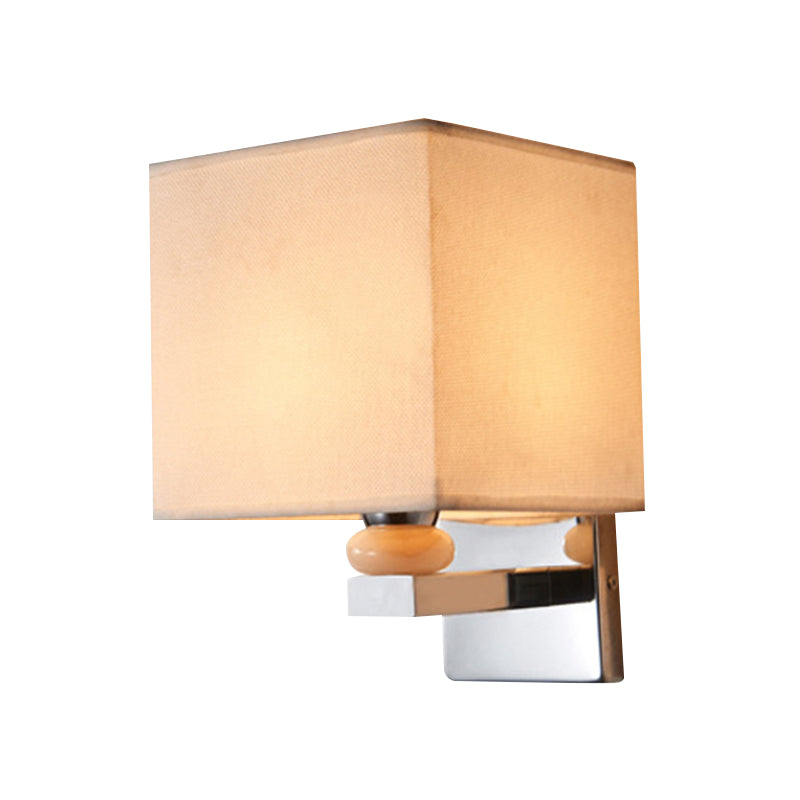 Frendorf | Fabric Cube Wandlamp Verlichting Moderne LED Wandlamp in Wit/Zwart/Beige