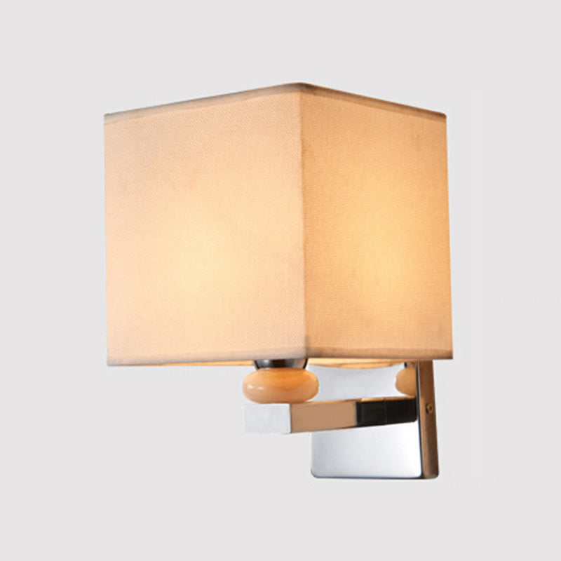Frendorf | Fabric Cube Wandlamp Verlichting Moderne LED Wandlamp in Wit/Zwart/Beige