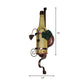 Frendorf | Vintage wijnfles wandlamp 1 licht glazen wandlamp in geel voor eetkamer
