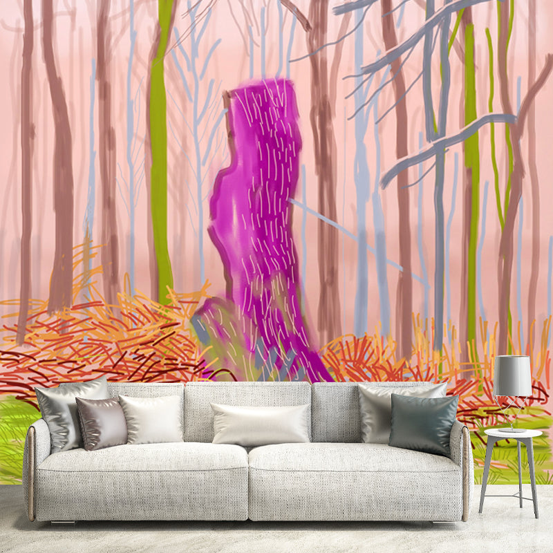 Frendorf | Bare Trees Wandpapier Muren Pop Art Wasbaar Woonkamer Wandbekleding, Op Maat Gemaakt