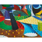 Frendorf | Pop Art Abstracte Behangmuur voor Thuis Galerij Aangepaste Wanddecoratie in Rood-Geel-Blauw-Groen